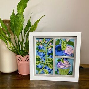 3D Blueberry Shadowbox